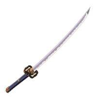 A single-edge sword seldom seen in Hyrule. This weapon is passed down through the Sheikah tribe. When wielded by a proficient fighter