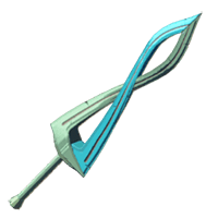 A peculiar greatsword allegedly used by a hero from a world in which the moon threatened to fall. It slashes wildly in battle as if possessed by a Fierce Deity.