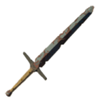 A two-handed sword not properly cared for. Although it can be used as a weapon